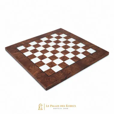 Tablero de Ajedrez en Madera de Olmo y Brezo Mate