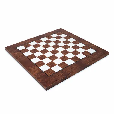 Tablero de Ajedrez en Madera de Olmo y Brezo Mate