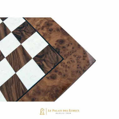 Tablero de Ajedrez en Madera de Olmo y Brezo Brillante