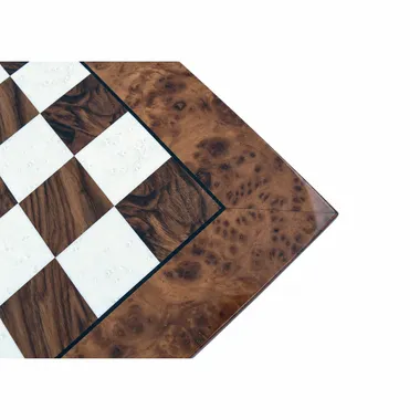Tablero de Ajedrez en Madera de Olmo y Brezo Brillante