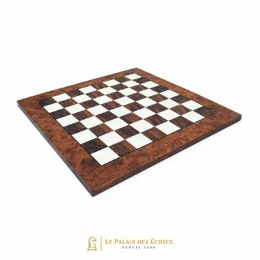 Tablero de Ajedrez en Madera de Olmo y Brezo Brillante