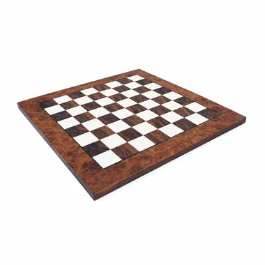 Tablero de Ajedrez en Madera de Olmo y Brezo Brillante