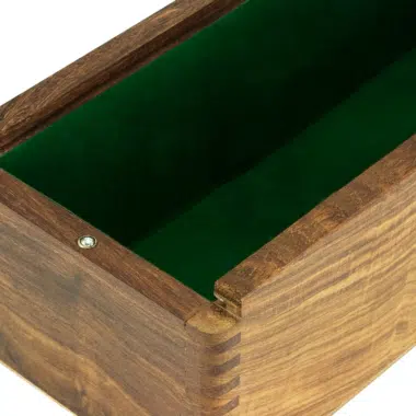 Caja de madera de palisandro dorada para guardar el juego de ajedrez de madera (altura del rey = 7 a 10 cm) - Imagen 2