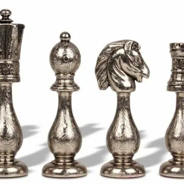 Juego de ajedrez oriental de nogal y arce con compartimento de almacenamiento y juego de ajedrez de latón - Imagen 10