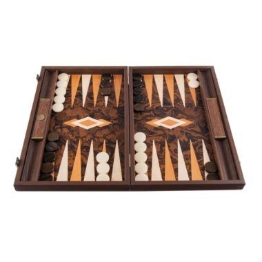 Backgammon en Racine de Noyer de Californie