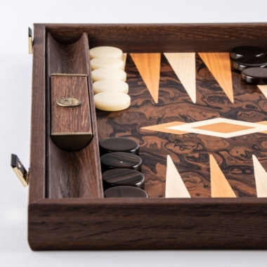 Backgammon en Racine de Noyer de Californie