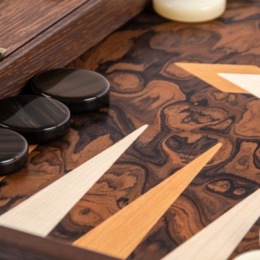 Backgammon en Racine de Noyer de Californie