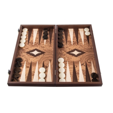 Backgammon en Ronce de Noyer