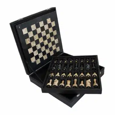 Alternative view of Conjunto "Templo Antiguo" Tablero de Ajedrez y Juego de Ajedrez en Mármol