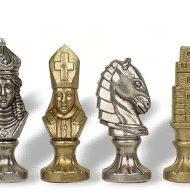 Juego de ajedrez medieval de metal II
