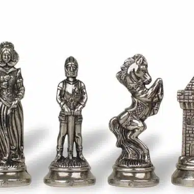 Alternative view of Juego de ajedrez de metal Mary Stuart