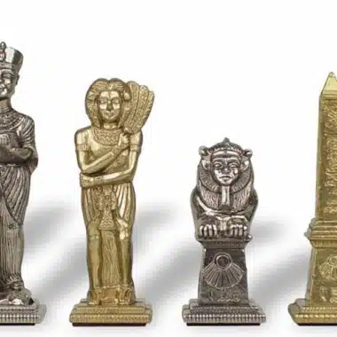 Juego de ajedrez metálico Egipto