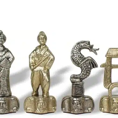 Juego de Ajedrez en Metal Samurai