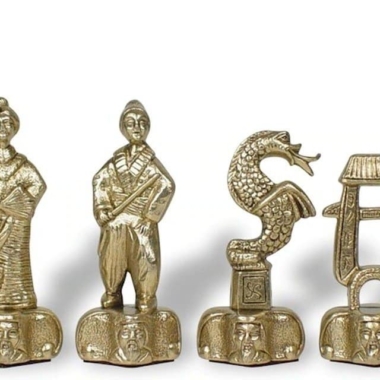 Alternative view of Juego de Ajedrez en Metal Samurai