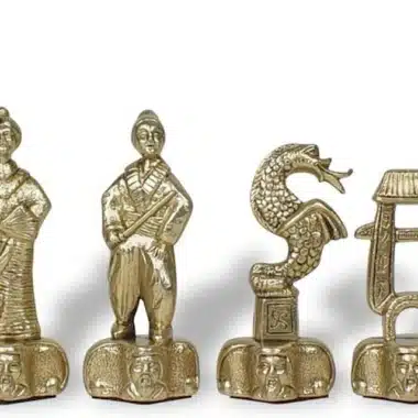 Alternative view of Juego de Ajedrez en Metal Samurai