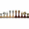 Juego de ajedrez "persa" grande de madera y latón macizo bañado en oro y plata