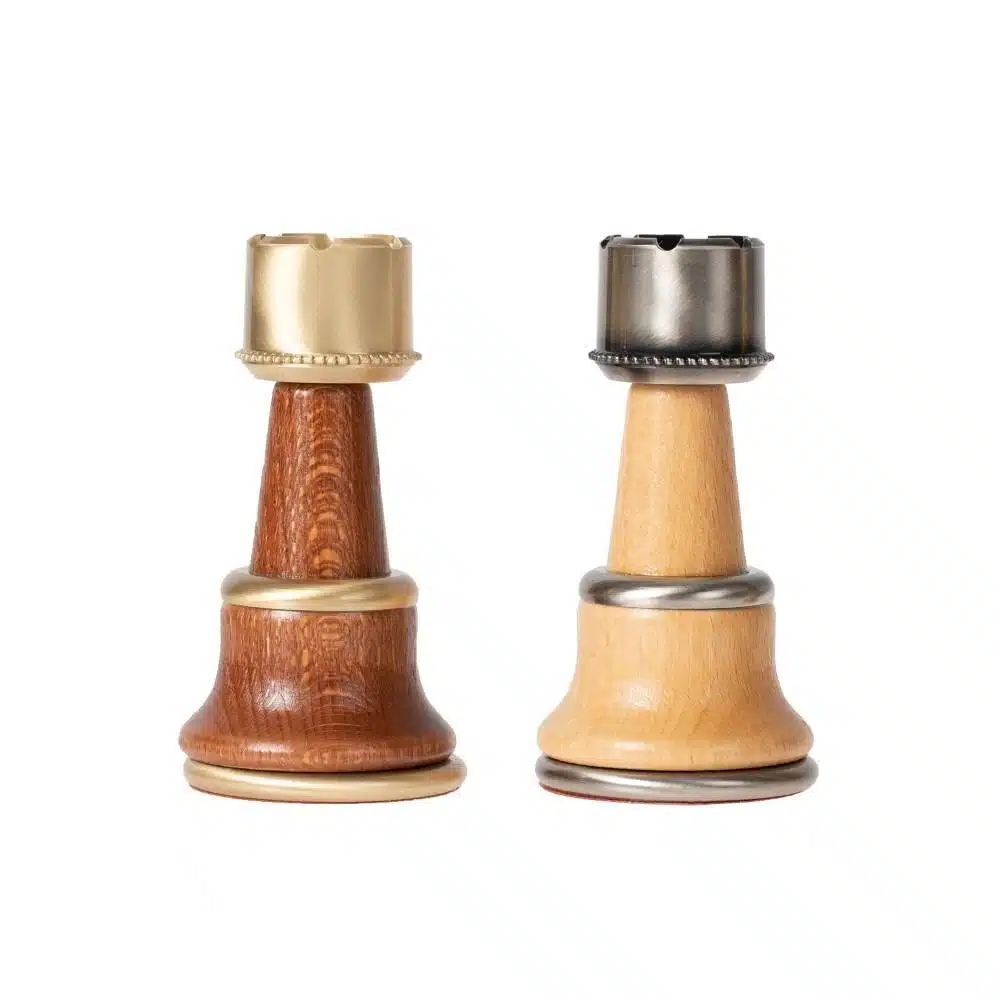 Conjunto Staunton XL II Tablero de Ajedrez de Madera de Olmo y Brezo Lacado & Juego de Ajedrez de Madera y Latón - Imagen 15