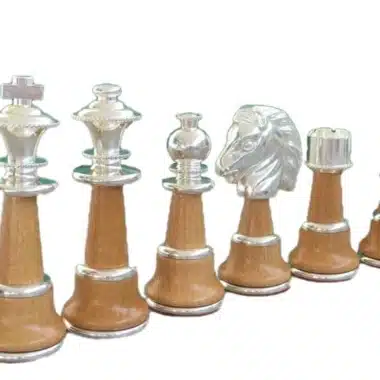 Alternative view of Mesa y juego de ajedrez Staunton XL IV de mármol de Carrara y madera
