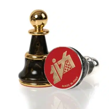 Juego de Ajedrez de Madera y Latón Macizo Chapado en Oro y Plata Staunton Fantasy XL - Imagen 9