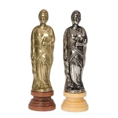 Alternative view of Juego de ajedrez de madera y metal Caesar