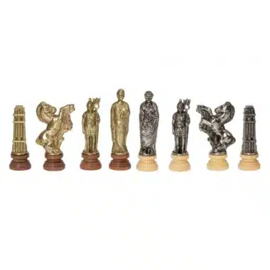 Juego de ajedrez de madera y metal Caesar