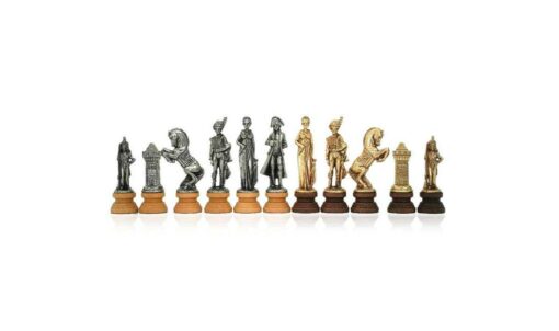 Juego de ajedrez de madera y metal "Napoleón