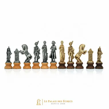 Juego de ajedrez de madera y metal "Napoleón