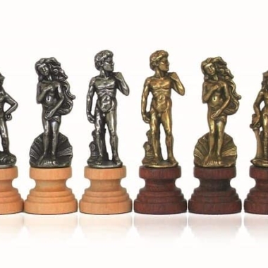 Juego de Ajedrez Florentino de Madera y Metal