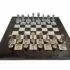 Conjunto Classic Flower 6 Tablero de Ajedrez en Raíz de Nogal y Juego de Ajedrez en Metal Chapado en Oro y Plata