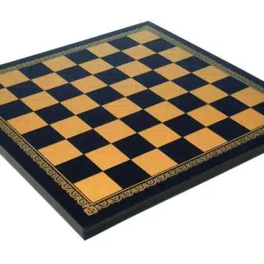 Tablero de ajedrez de polipiel negro
