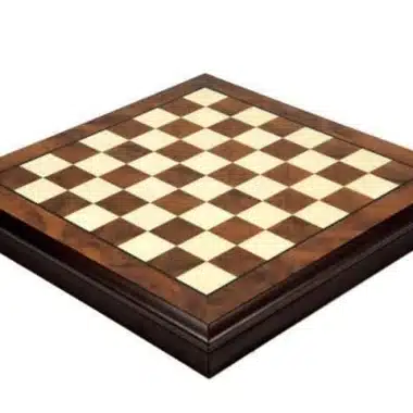 Juego de ajedrez oriental de nogal y arce con compartimento de almacenamiento y juego de ajedrez de latón - Imagen 12