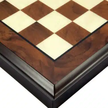 Juego de ajedrez oriental de nogal y arce con compartimento de almacenamiento y juego de ajedrez de latón - Imagen 14