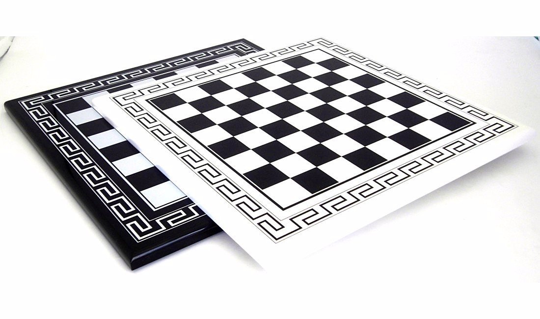 Conjunto Imperio Romano III Tablero de Ajedrez Griego en Madera Maciza Blanca & Juego de Ajedrez en Metal Macizo - Imagen 9