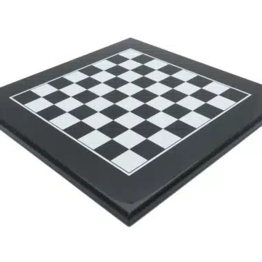 Gran tablero de ajedrez de madera lacado en negro