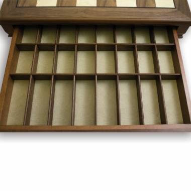 Alternative view of Tablero de Ajedrez de Madera de Nogal con Cajón de Almacenamiento