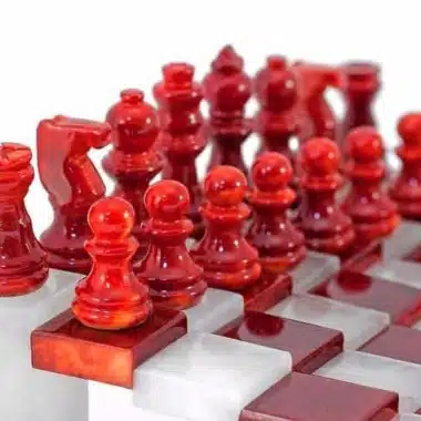Tablero de ajedrez y juego de ajedrez 3D