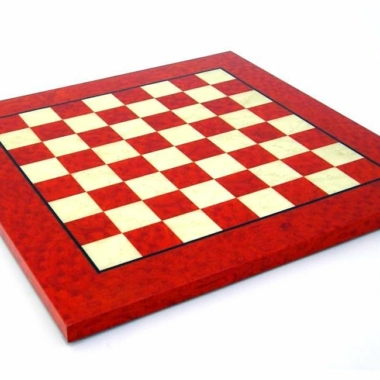 Juego de ajedrez de madera de arce rojo 