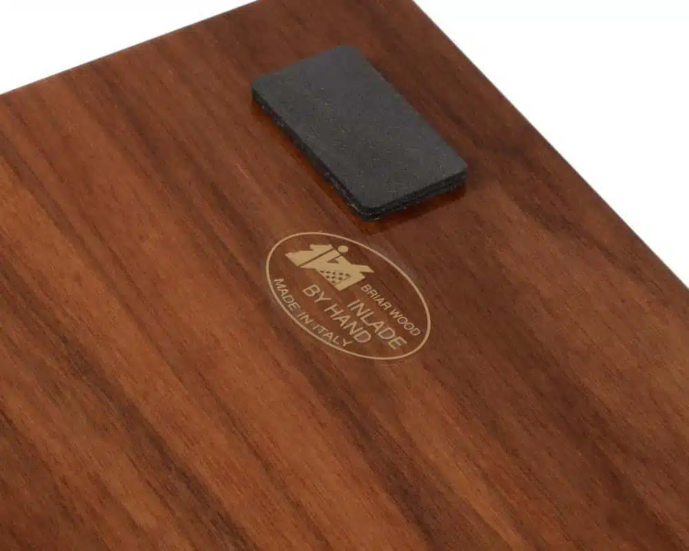 Juego de ajedrez moderno de madera de brezo y arce gris y juego de ajedrez de madera lacada en blanco y negro - Imagen 12