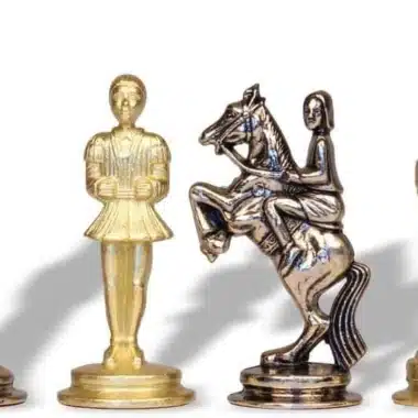 Juego de ajedrez metálico Camelot