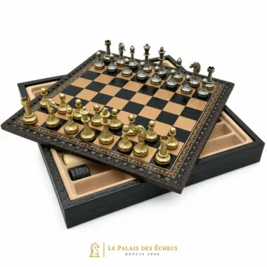 Caja abierta Mignon Flower IX mostrando el compartimento de almacenamiento bajo el tablero