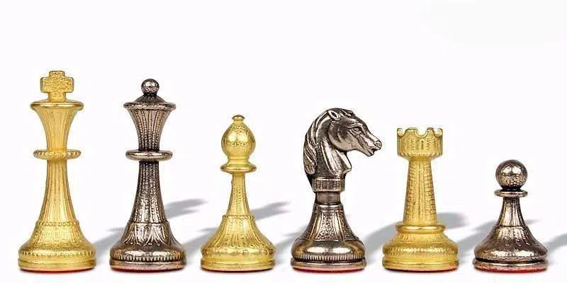 Lindo juego de ajedrez negro Flor IX con almacenamiento y juego de ajedrez de metal - Imagen 4