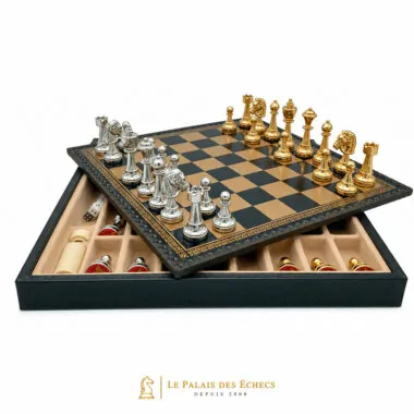 Caja Classic Flower 1 abierta mostrando el compartimento para guardar las piezas