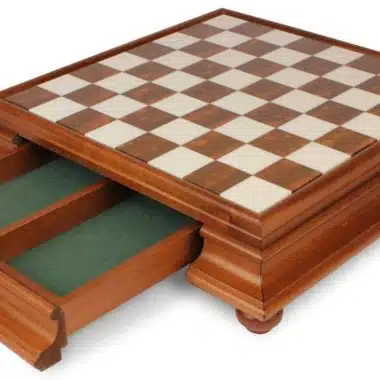 Juego de ajedrez de madera Staunton Mix IV con tablero de mármol y juego de ajedrez de metal - Imagen 12