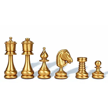Juego de ajedrez de latón macizo "Persia