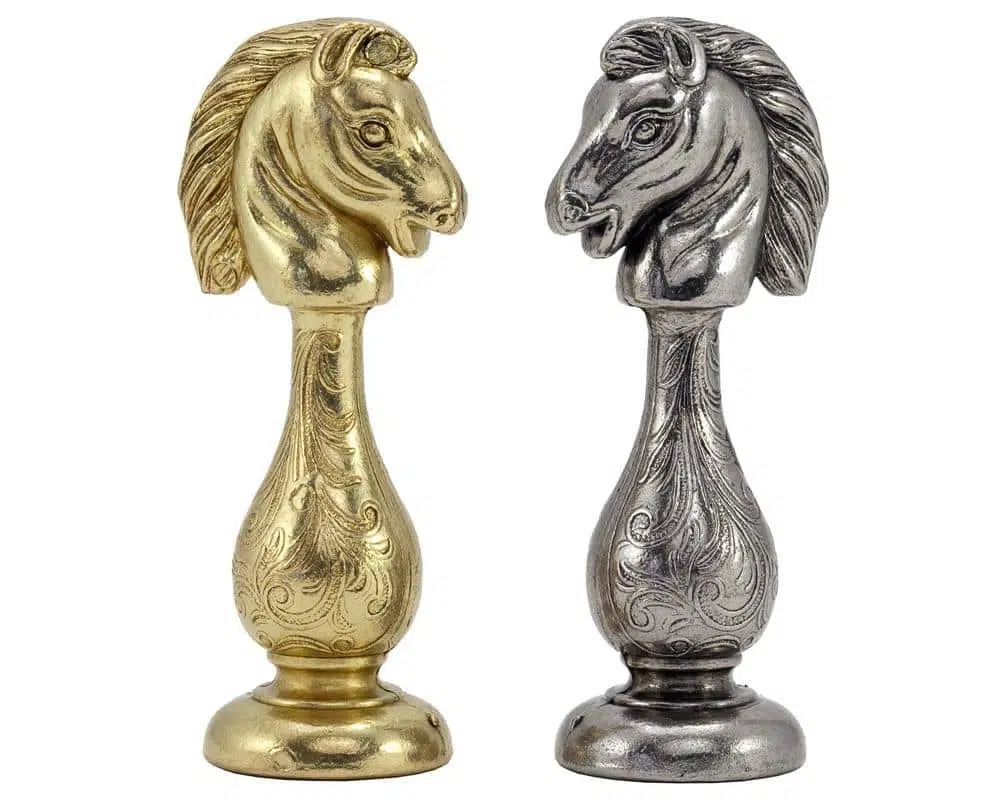 Conjunto Oriental III Tablero de Ajedrez de Madera de Arce y Rosa Dorado & Juego de Ajedrez de Metal - Imagen 7
