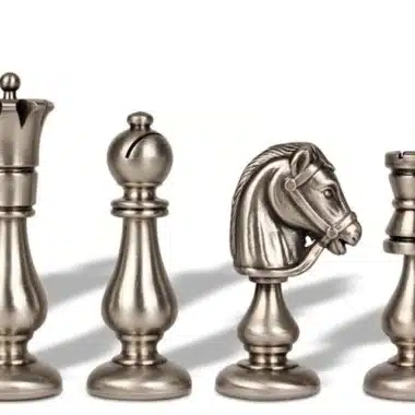 Juego de ajedrez "oriental" de latón macizo - Imagen 3