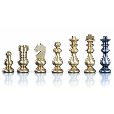 Juego de ajedrez de latón "Little French