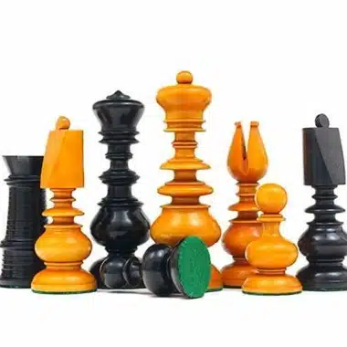 Juego de ajedrez de madera de boj 