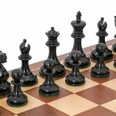 Juego de ajedrez "Competition Compact" de arce y nogal, juego de ajedrez de madera y caja de almacenamiento de palisandro dorado