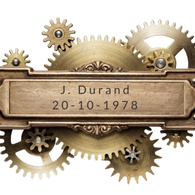 Grabado personalizado en placa de acero